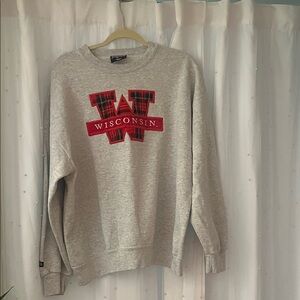 Jansport Wisconsin Gray Crewneck Sweater